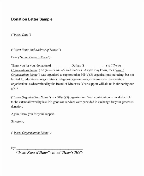 Donor Thank You Letter New Sample Thank You Letter 7 Examples In Word Pdf