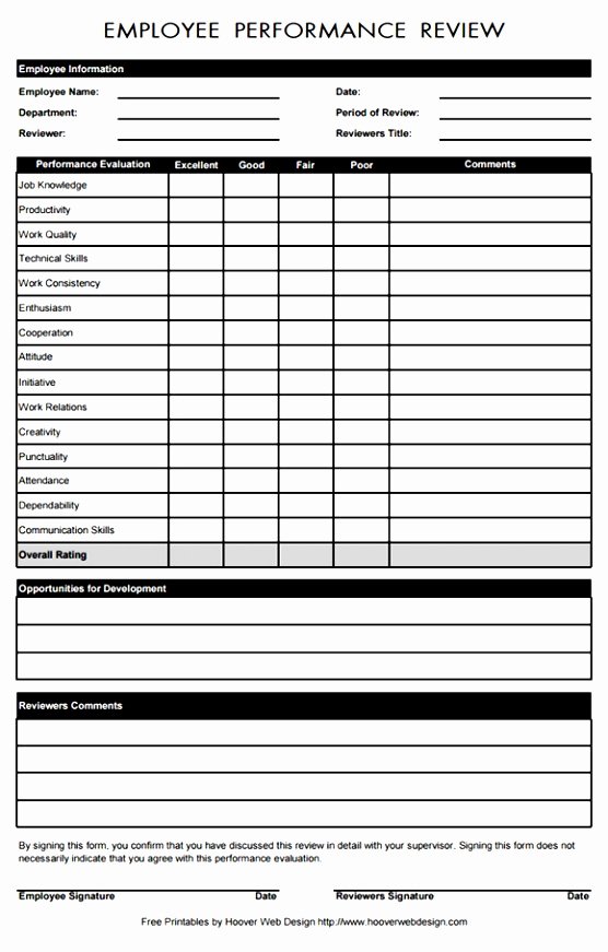 Employee Evaluation form Template Word Awesome 9 Staff Evaluation form Template Uoiuw