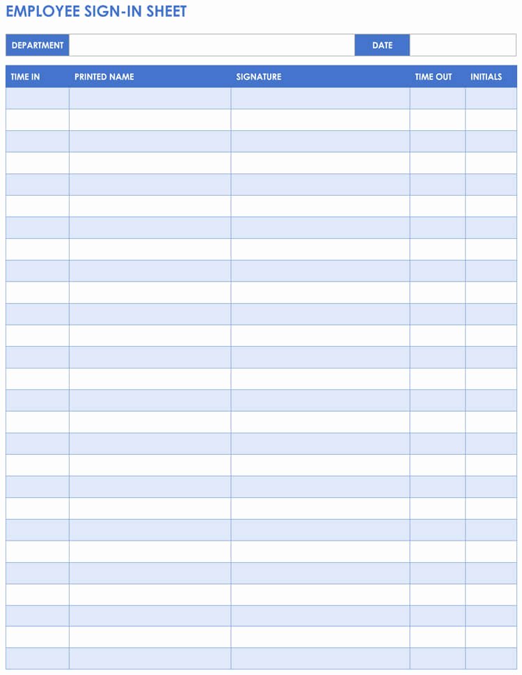 Employee Sign In Sheets Elegant 16 Free Sign In &amp; Sign Up Sheet Templates for Excel &amp; Word