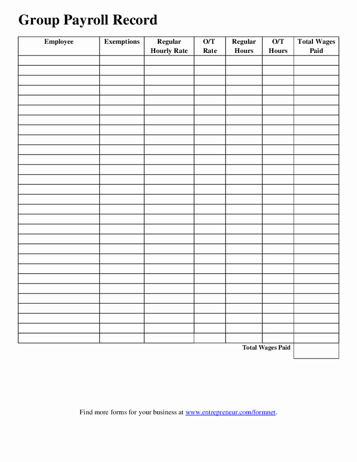 Employee Sign In Sheets New Weekly Employee Payroll Record Google Search