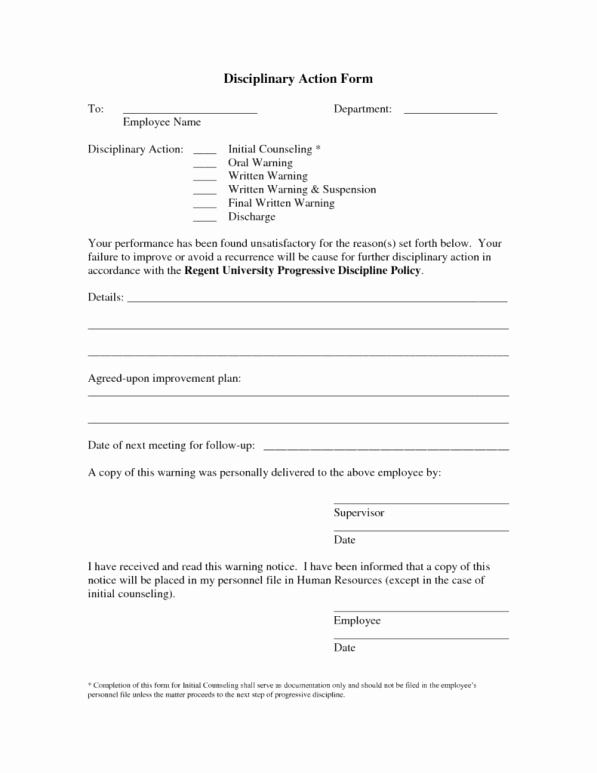Employee Write Up Templates Awesome Employee Write Up form Templates Word Excel Samples
