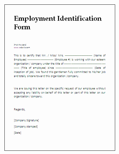 Employment Verification form Template Lovely 7 Employment Verification Template