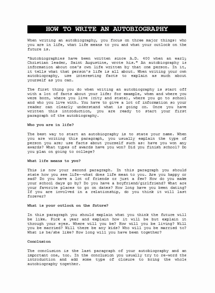 Example Of Autobiography About Yourself Beautiful ️ formal theme Writing About Myself Essay About Myself