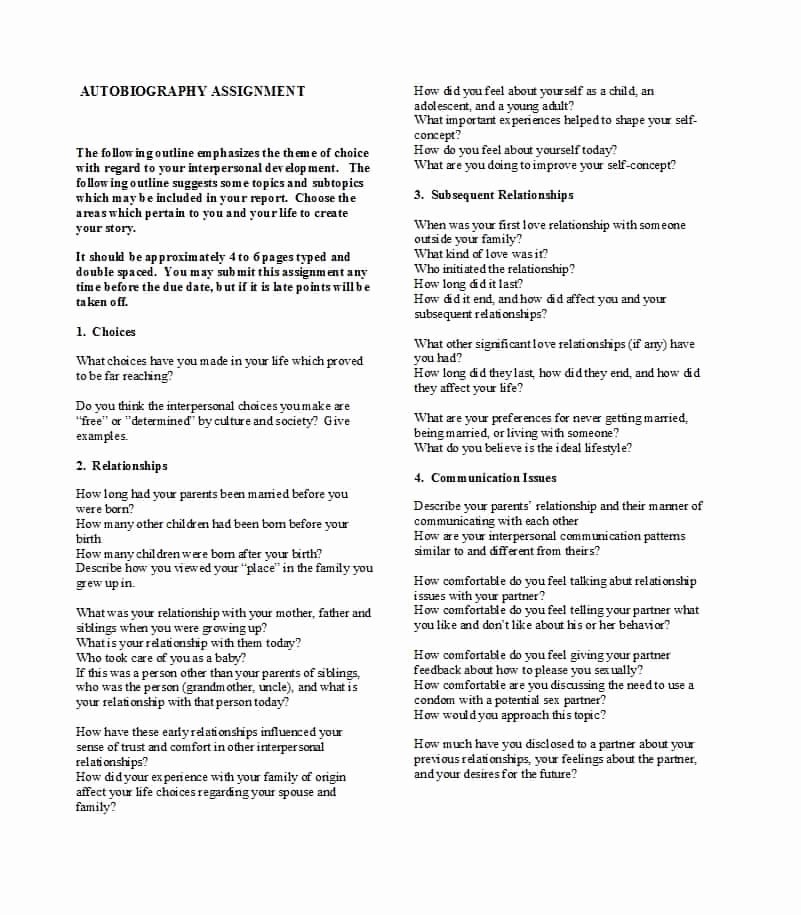 Example Of Autobiography About Yourself Lovely 40 Autobiography Examples Autobiographical Essay