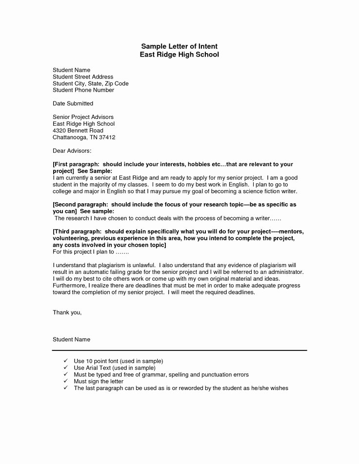 Examples Of Letter Of Intent Lovely Business Letter Intent Sample