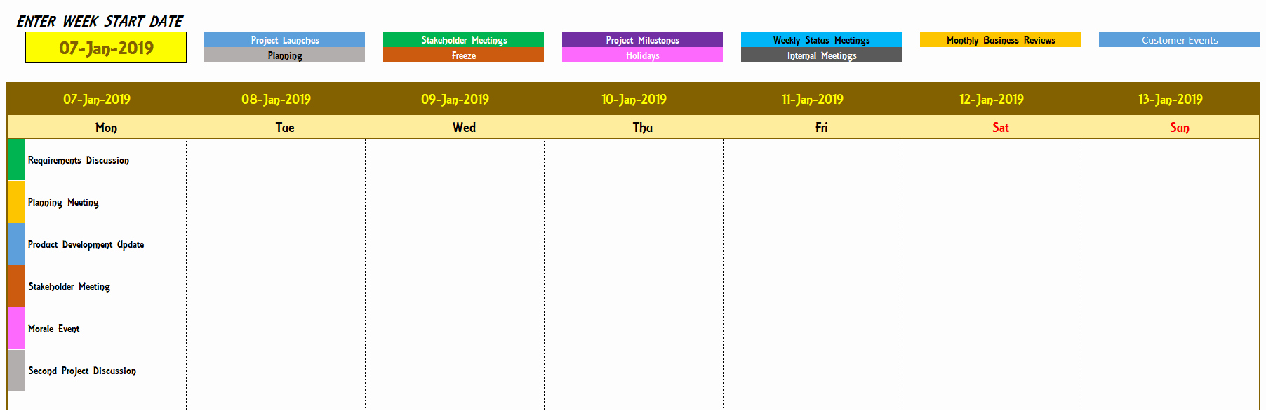 Excel Calendar 2019 Template Fresh Excel Calendar Template Excel Calendar 2019 2020 or Any