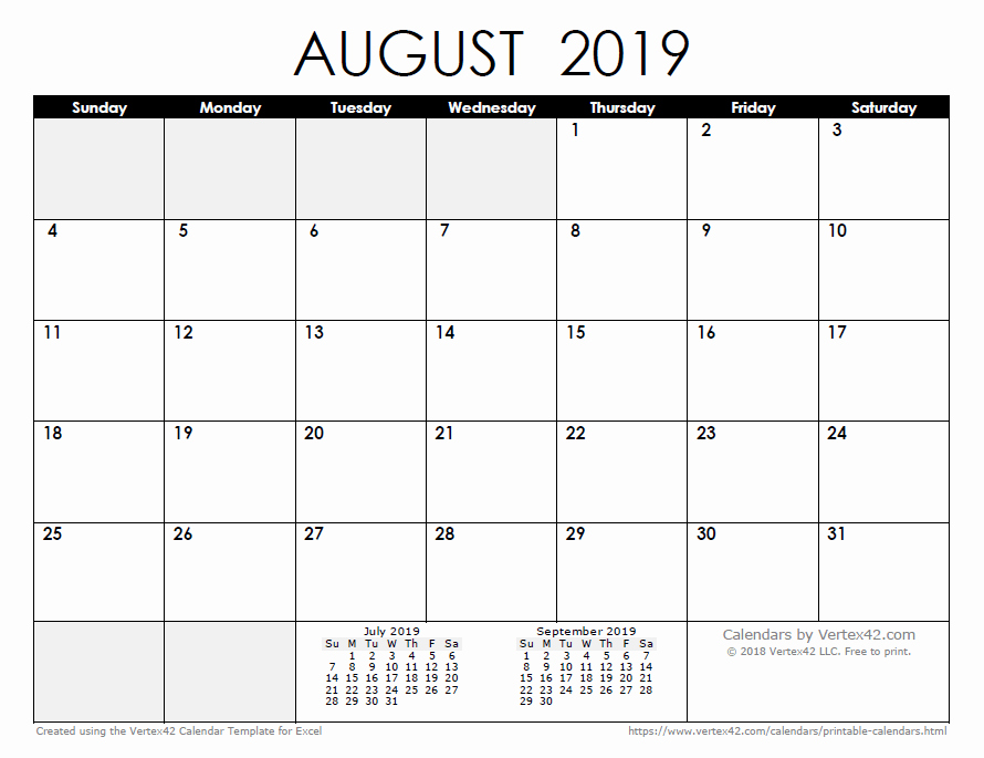 Excel Calendar 2019 Template Luxury 2019 Calendar Templates and