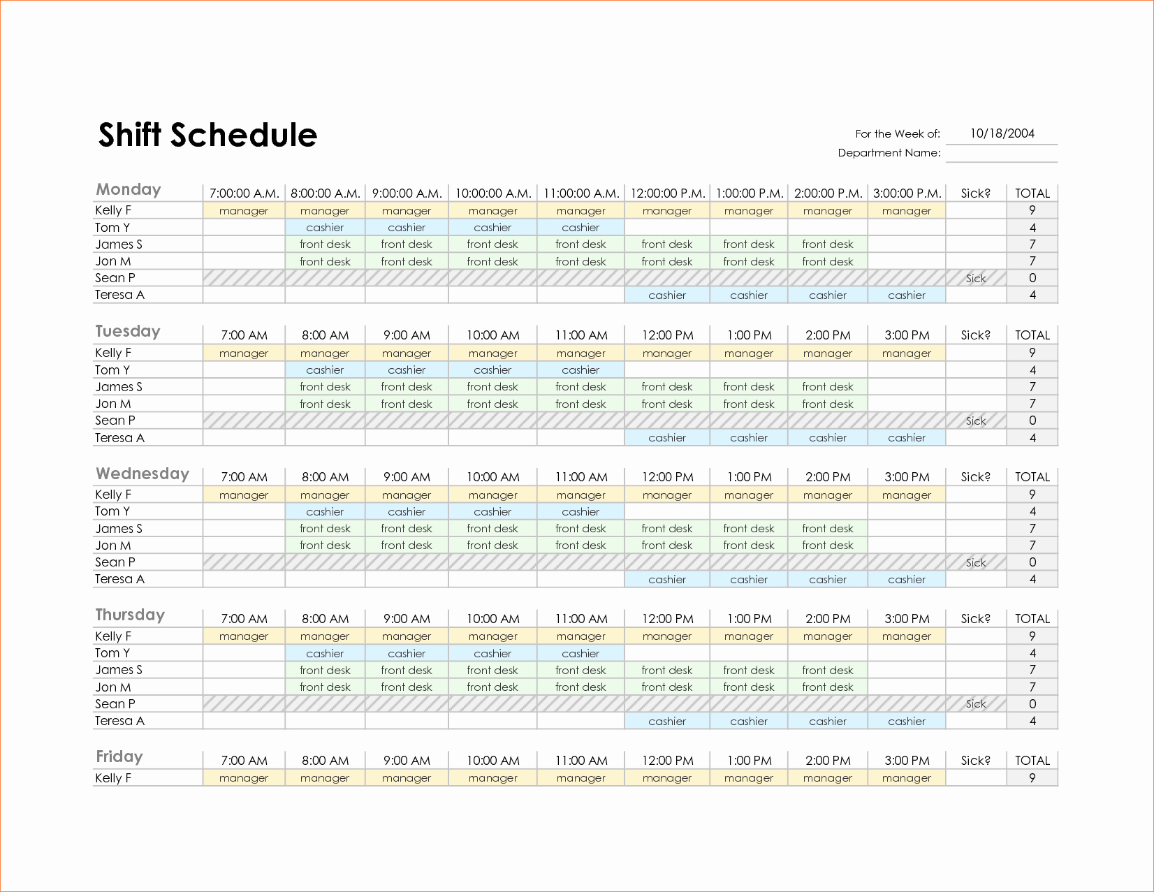Excel Employee Schedule Template New Monthly Employee Schedule Template Excel