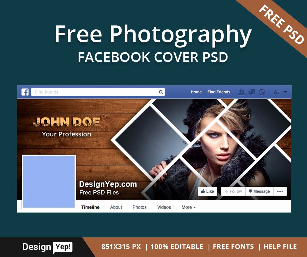 Facebook Cover Photo Template Psd Lovely Free Graphy Timeline Cover Psd Template