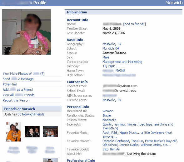 Facebook Template for Students Awesome Profile Template for Students