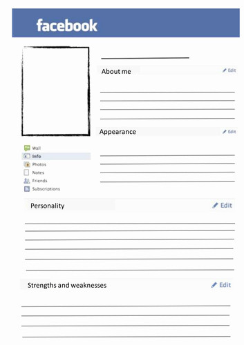 Facebook Template for Students Luxury Blank Page by Svwestray