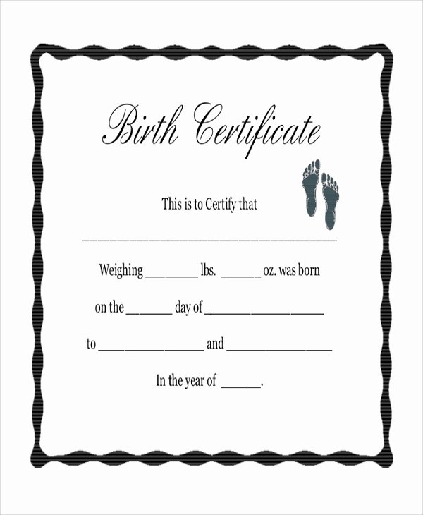 Fake Birth Certificate Maker Beautiful Sample Blank Certificate 8 Documents In Pdf Word