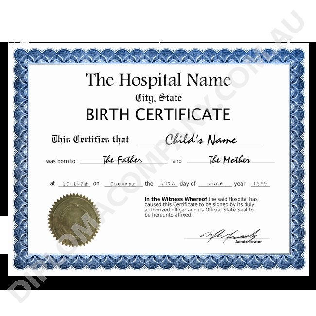 Fake Birth Certificate Maker Lovely Fake Birth Certificate