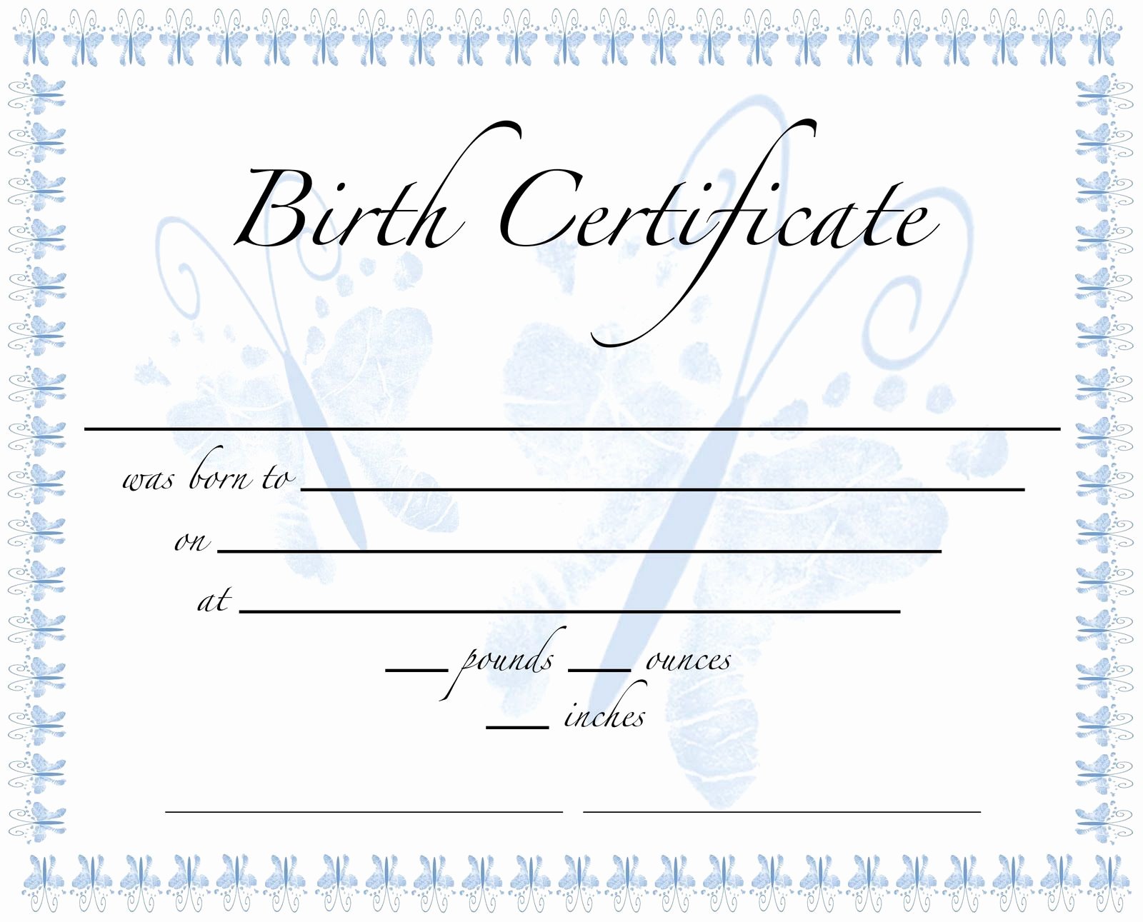 Fake Birth Certificate Maker Lovely Pics for Birth Certificate Template for School Project