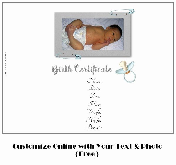 Fake Birth Certificate Maker Luxury Free Customizable Birth Certificate Template