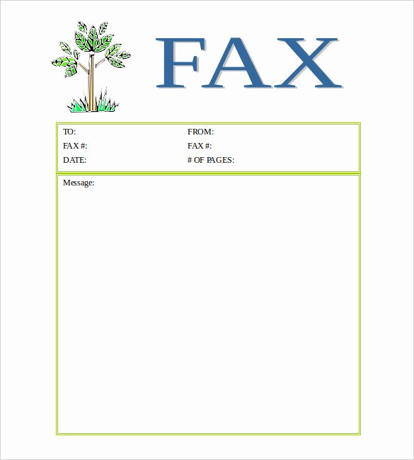 Fax Cover Sheet Template Free Fresh 13 Printable Fax Cover Sheet Templates – Free Sample