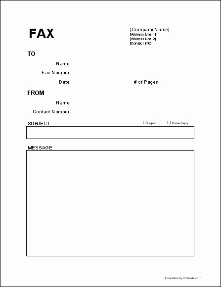 Fax Cover Sheet Template Free Inspirational Free Fax Cover Sheet Template Printable Fax Cover Sheet