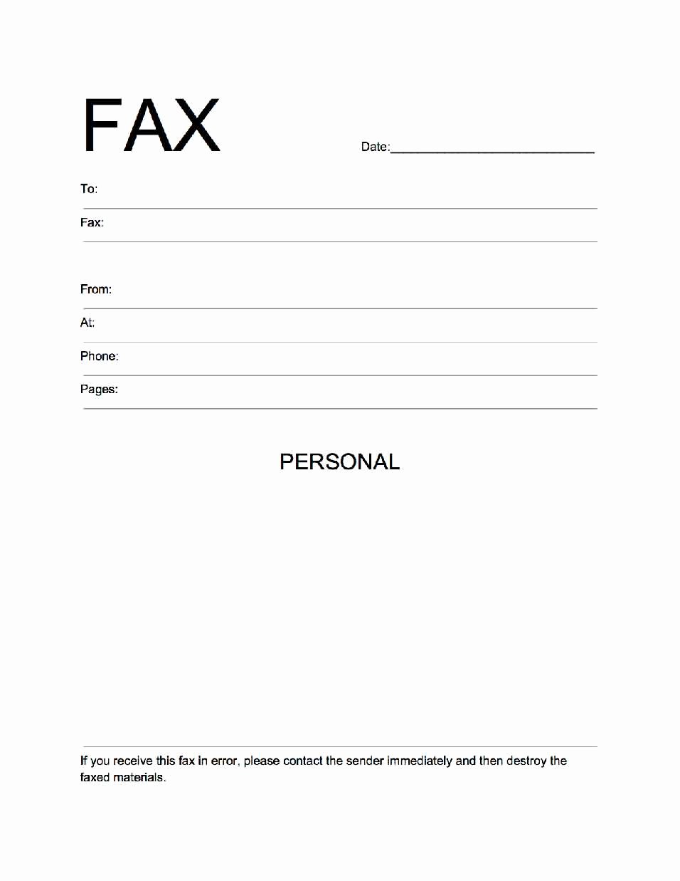 Fax Cover Sheet Template Free Luxury Free Fax Cover Sheet Template Download