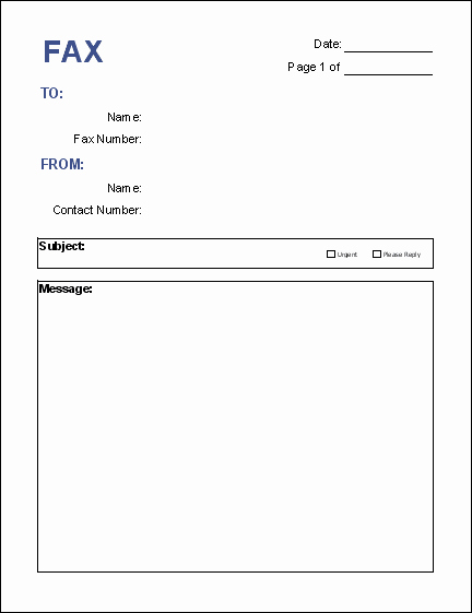 Fax Cover Sheet Template Free New Free Fax Cover Sheet Template Download