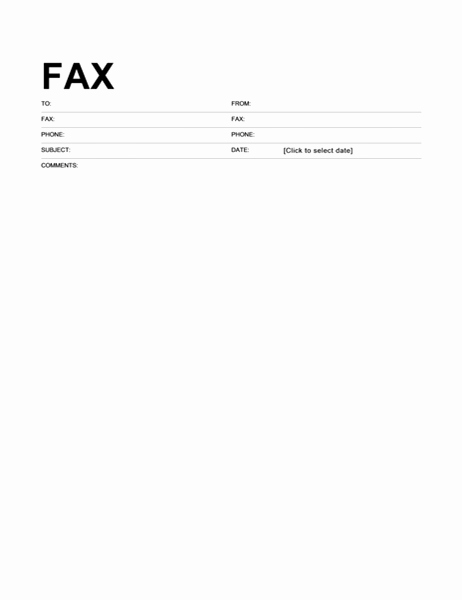 Fax Cover Sheet Template Word Luxury 50 Free Fax Cover Sheet Templates [ Word Pdf ]