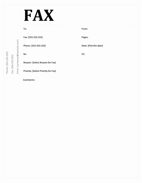 Fax Cover Sheet Template Word Luxury Fax Cover Sheet Academic Design Template for Word 2007