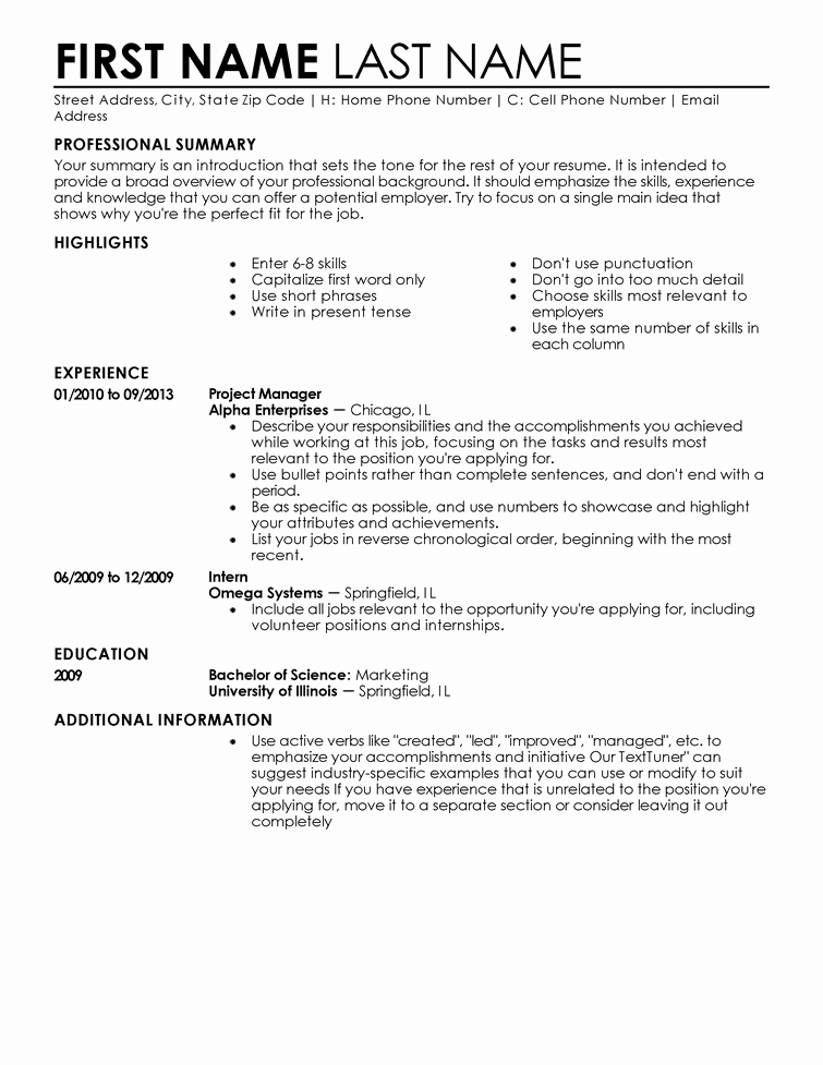 First Job Resume Template Luxury Entry Level Resume Templates to Impress Any Employer