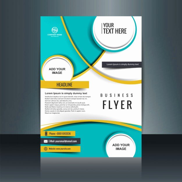 Flyer Templates Free Downloads Luxury Business Flyer Template with Circular Shapes Vector