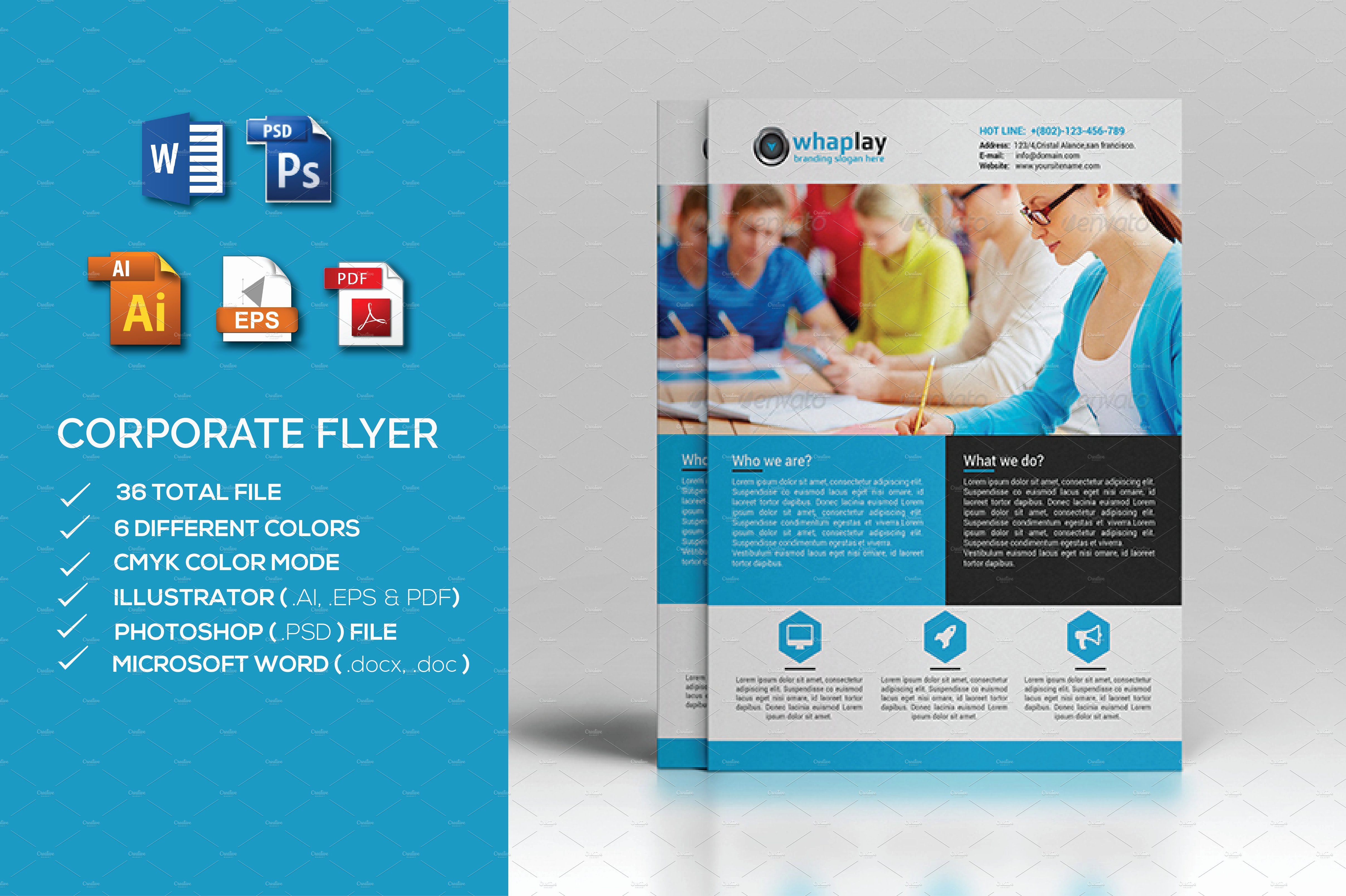 Flyers Templates Free Word Fresh Corporate Flyer Ms Word Flyer Templates Creative Market