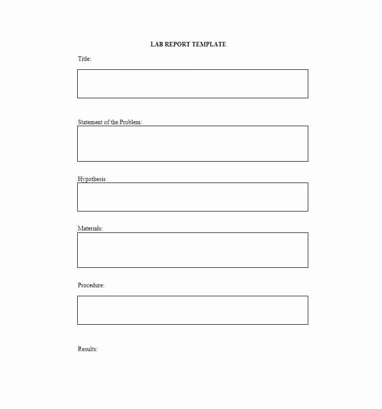 Formal Lab Report Template Fresh 40 Lab Report Templates &amp; format Examples Template Lab