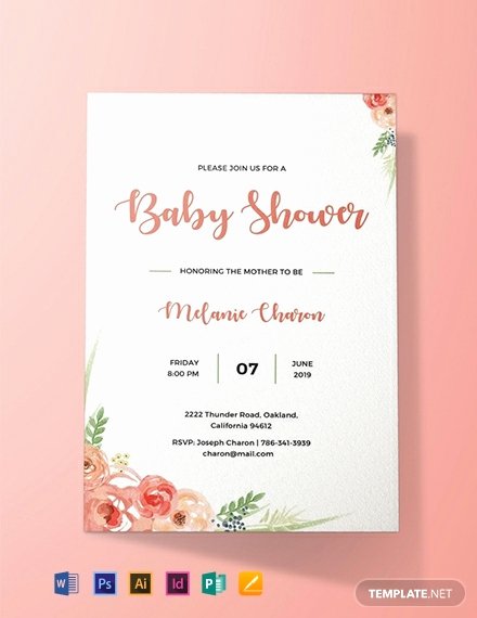 Free Baby Shower Templates Lovely Free Baby Shower Invitation Template Word