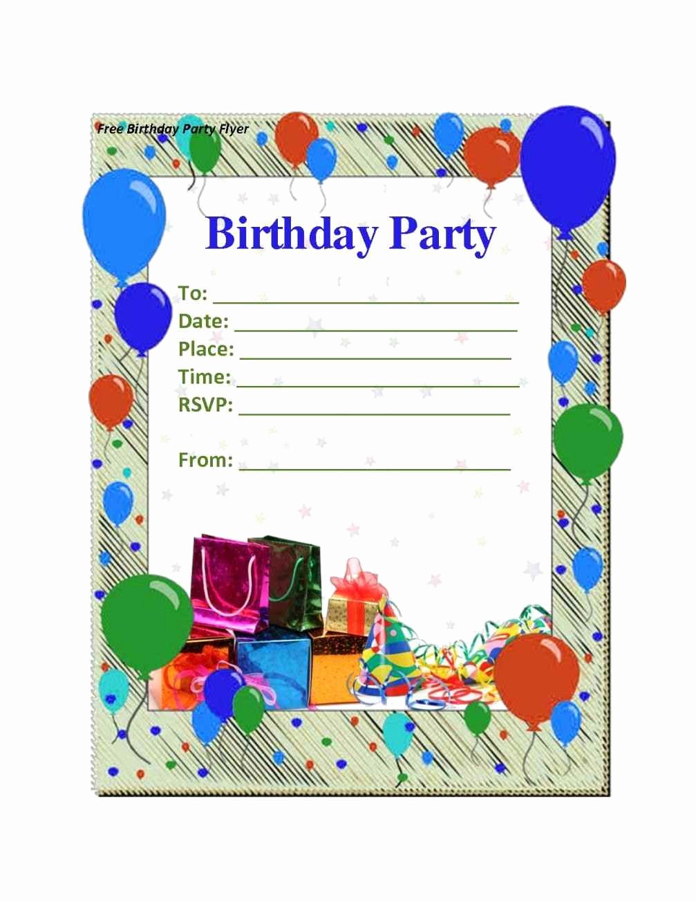 Free Birthday Party Invitation Templates Awesome Free Boy Birthday Invitation Templates Template