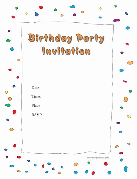 Free Birthday Party Invitation Templates Best Of 43 Free Birthday Party Invitation Templates Free