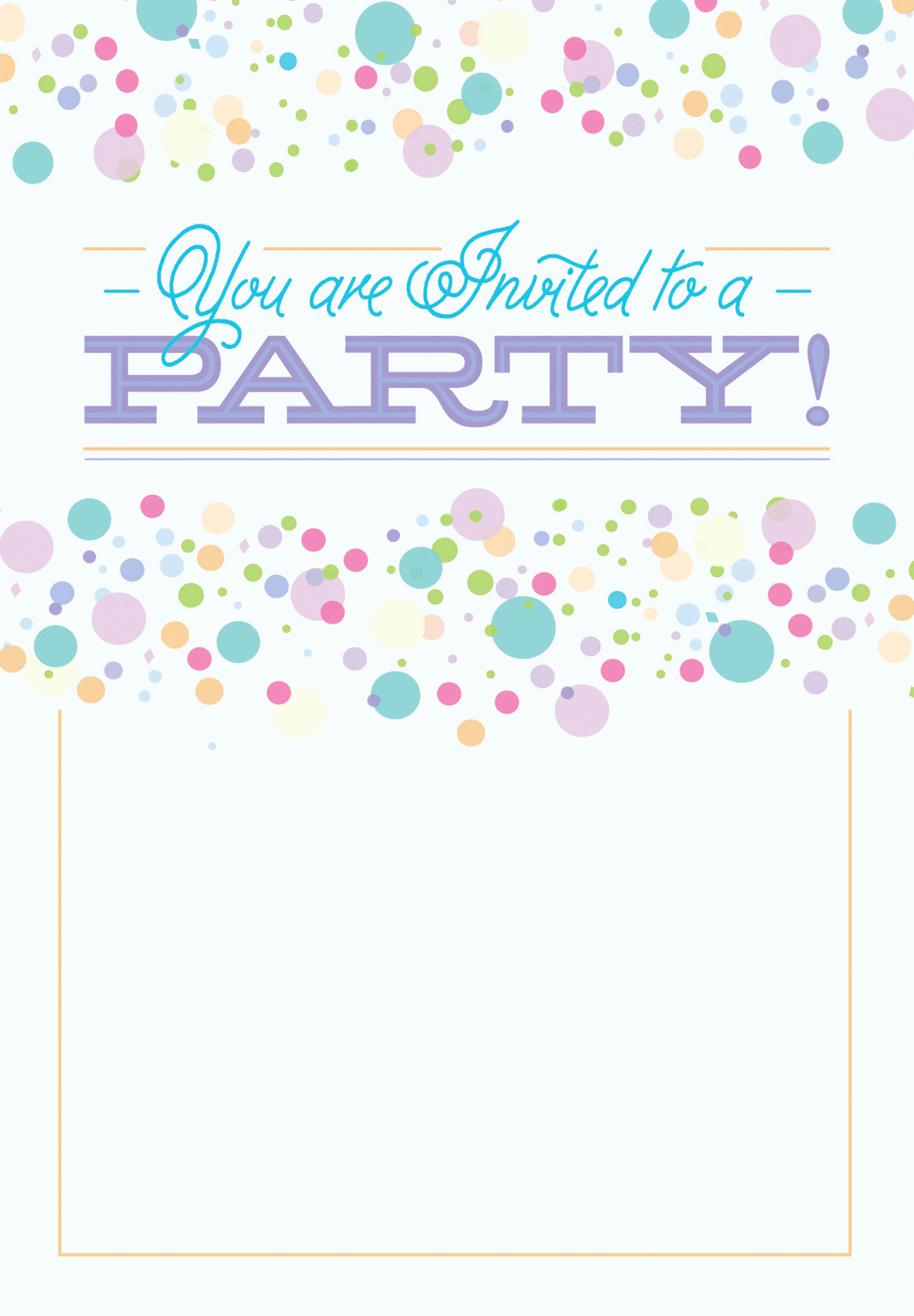 Free Birthday Party Invitation Templates Best Of Polka Dots Free Printable Party Invitation Template