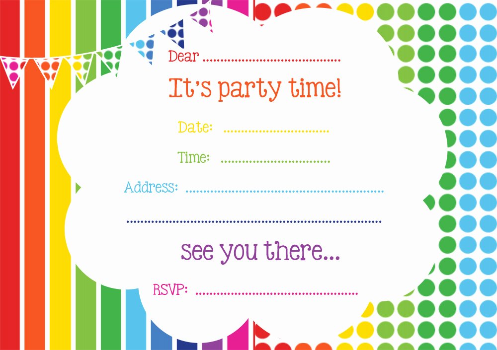 Free Birthday Party Invitation Templates Unique Free Printable Birthday Invitations Line – Free