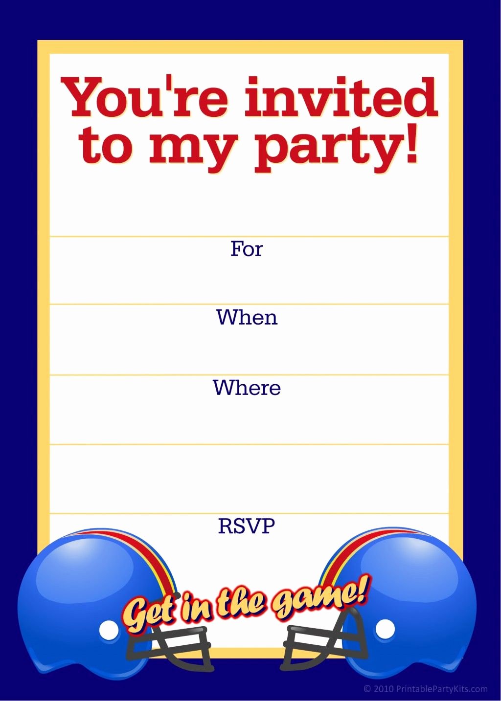 Free Birthday Party Invitation Templates Unique Free Printable Sports Birthday Party Invitations Templates