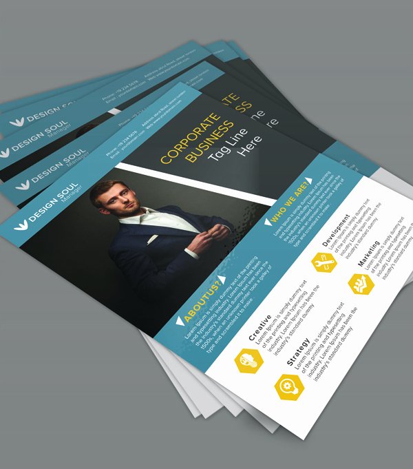 Free Business Flyer Templates New Free Corporate Business Flyer Psd Template