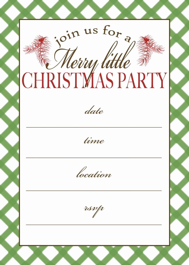 Free Christmas Party Invitations Template Beautiful Free Printable Christmas Party Invitation