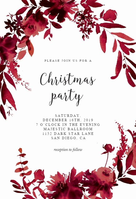 Free Christmas Party Invitations Template Inspirational Christmas Party Invitation Templates Free