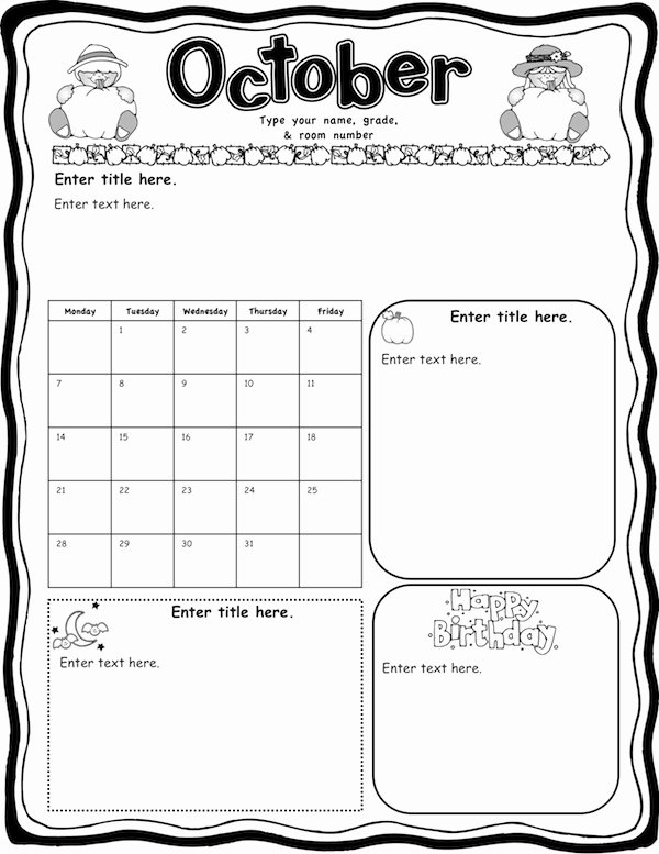 Free Editable Newsletter Templates New Mrs solis S Teaching Treasures Monthly Newsletters