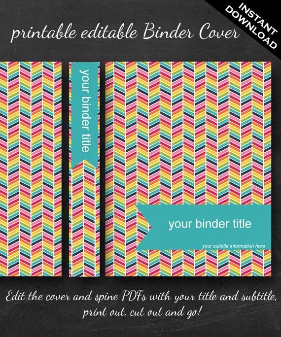 Free Editable Printable Binder Covers Awesome Unavailable Listing On Etsy