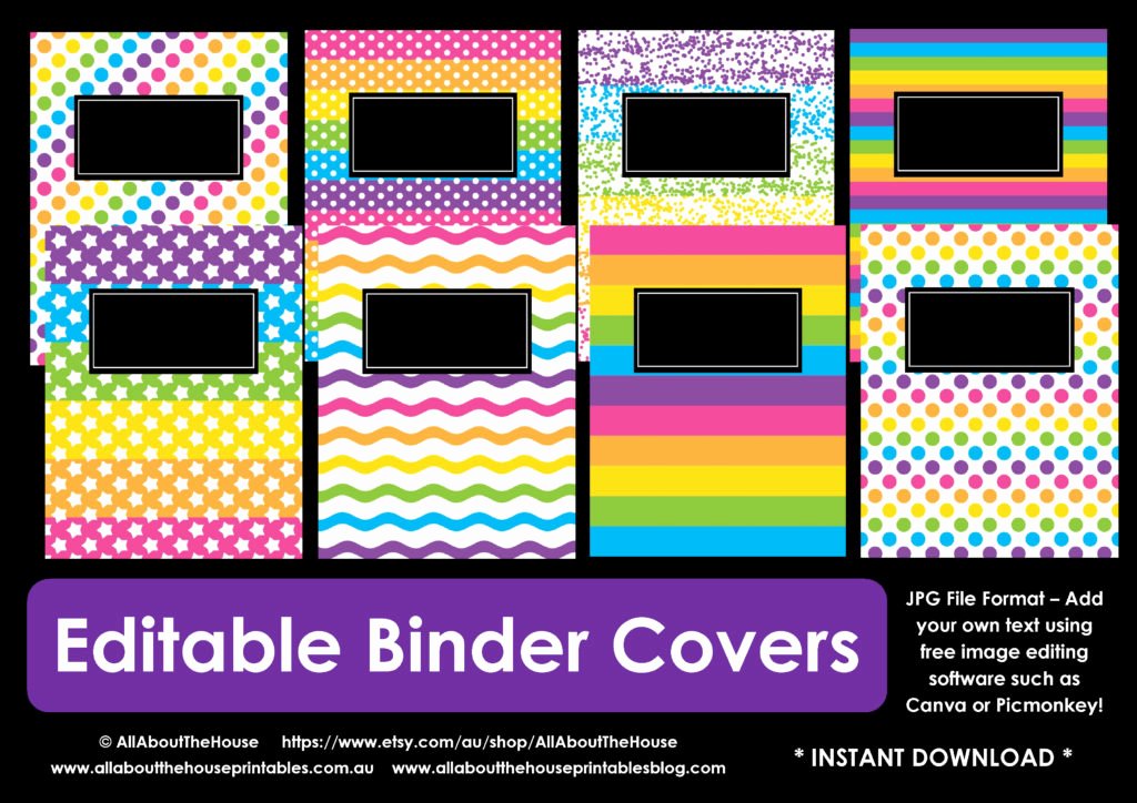 Free Editable Printable Binder Covers Fresh Personalising Editable Monogram Binder Covers All About