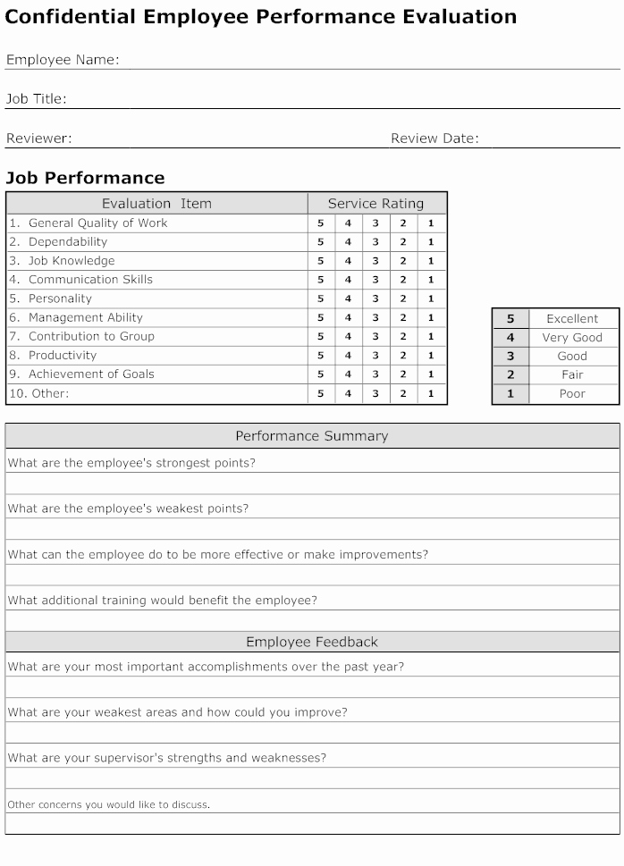 Free Employee Evaluation forms Printable Inspirational Evaluation form How to Create Evaluation forms