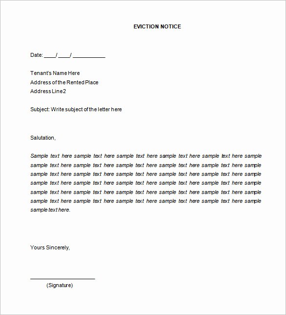 Free Eviction Notice Template Beautiful Eviction Template Free Download Printable Templates Lab