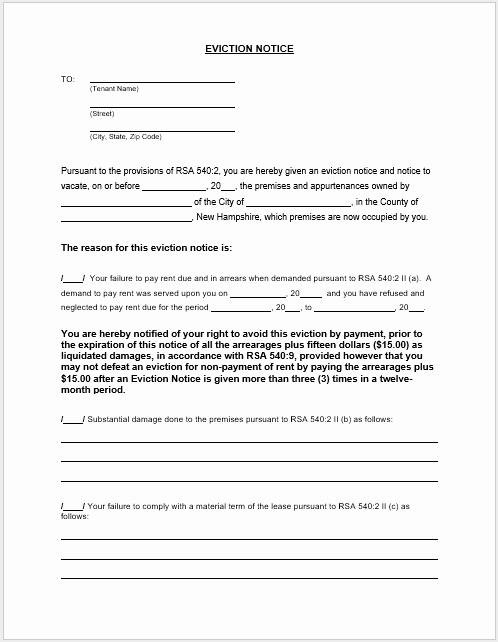 Free Eviction Notice Template Best Of 12 Free Eviction Notice Samples &amp; Templates In Ms Word