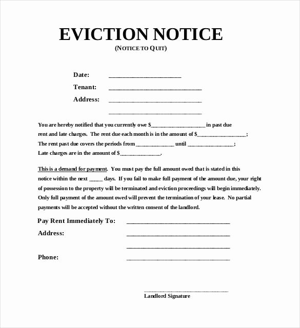 Free Eviction Notice Template Elegant 38 Eviction Notice Templates Pdf Google Docs Ms Word