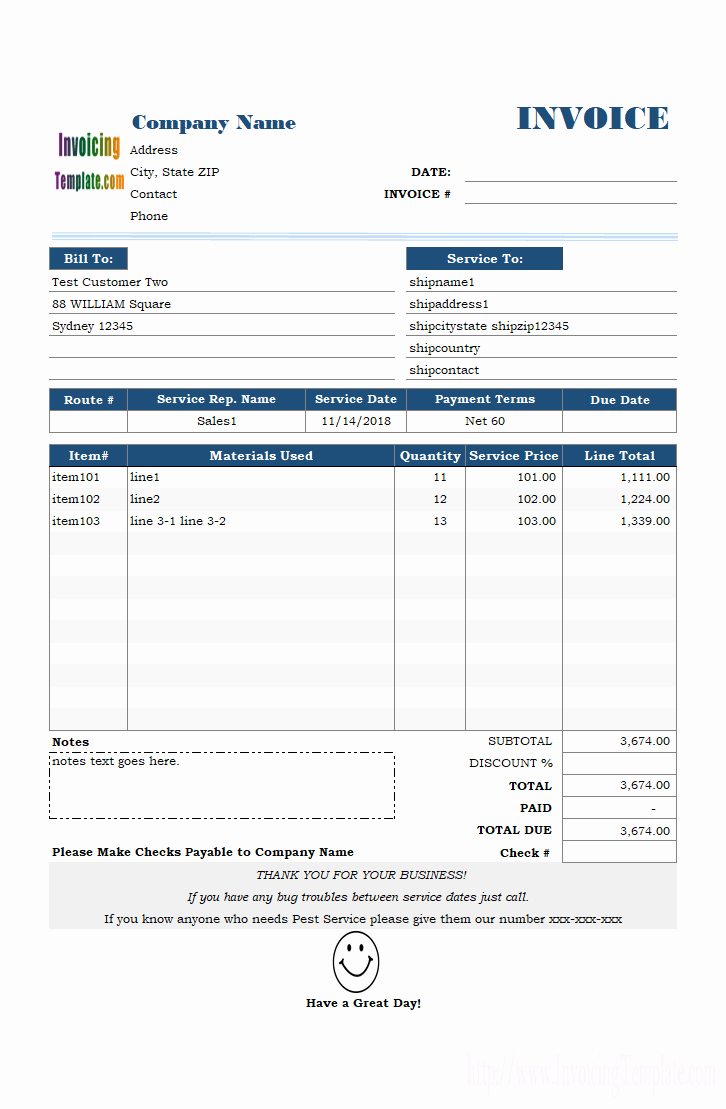 Free Excel Invoice Template Unique Free Invoice Templates for Excel