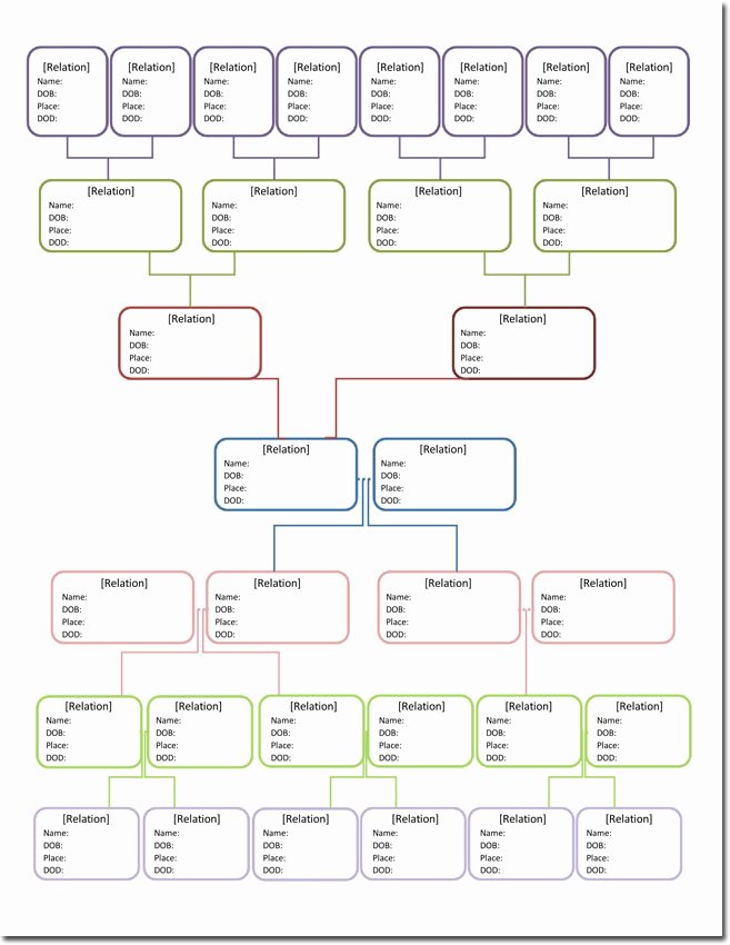 Free Family Tree Template Word Awesome 20 Family Tree Templates &amp; Chart Layouts
