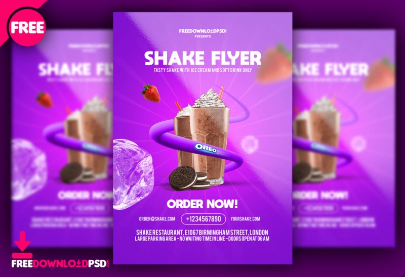 Free Flyer Template Downloads Awesome [free] Shakes Flyer Templates Psd