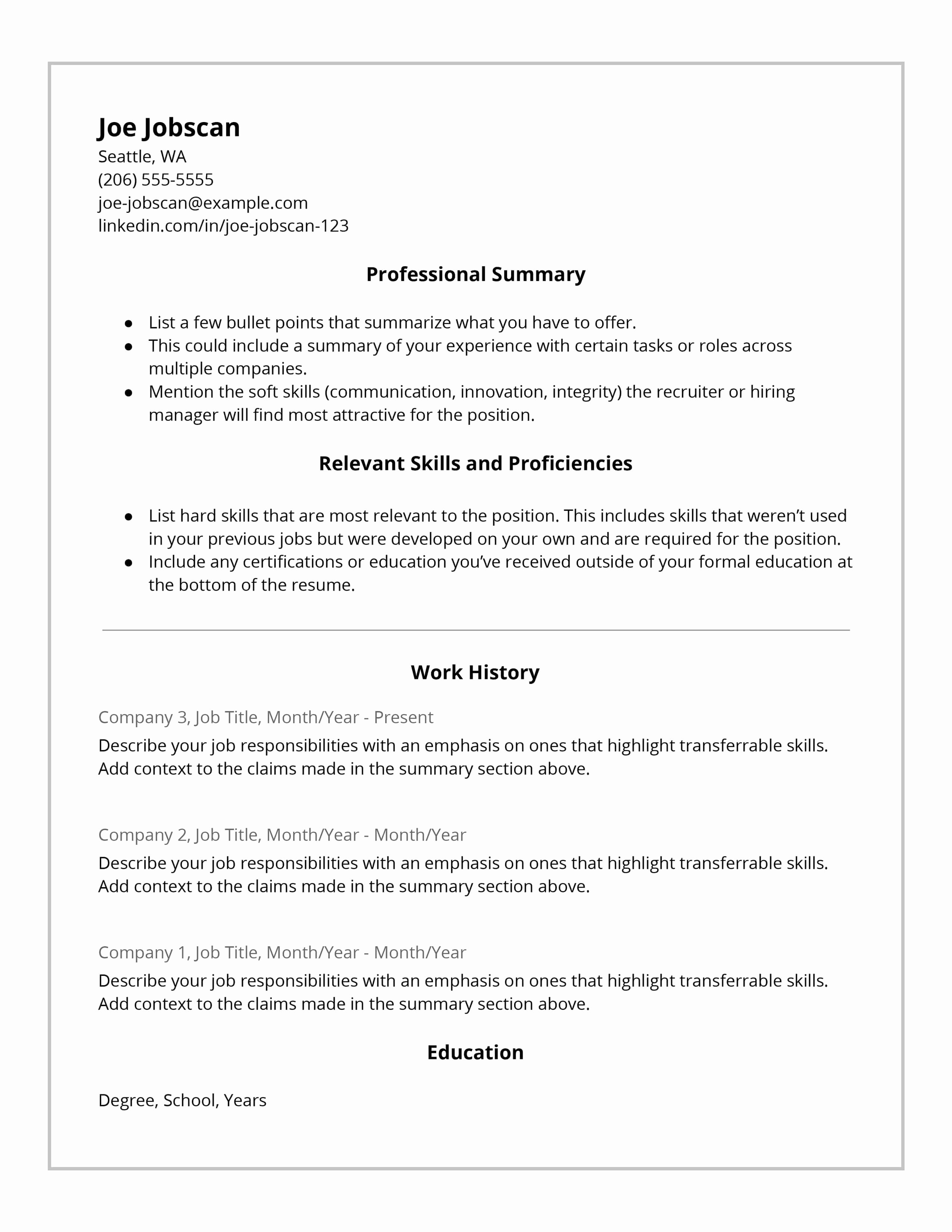 Free Functional Resume Template Beautiful why Recruiters Hate the Functional Resume format Jobscan