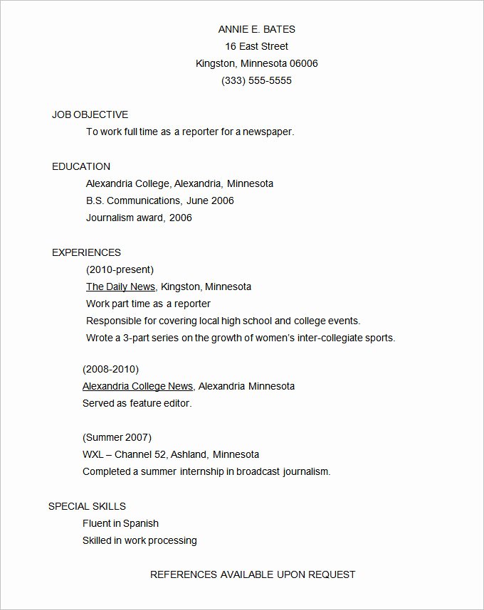Free Functional Resume Template Unique Functional Resume Template – 15 Free Samples Examples